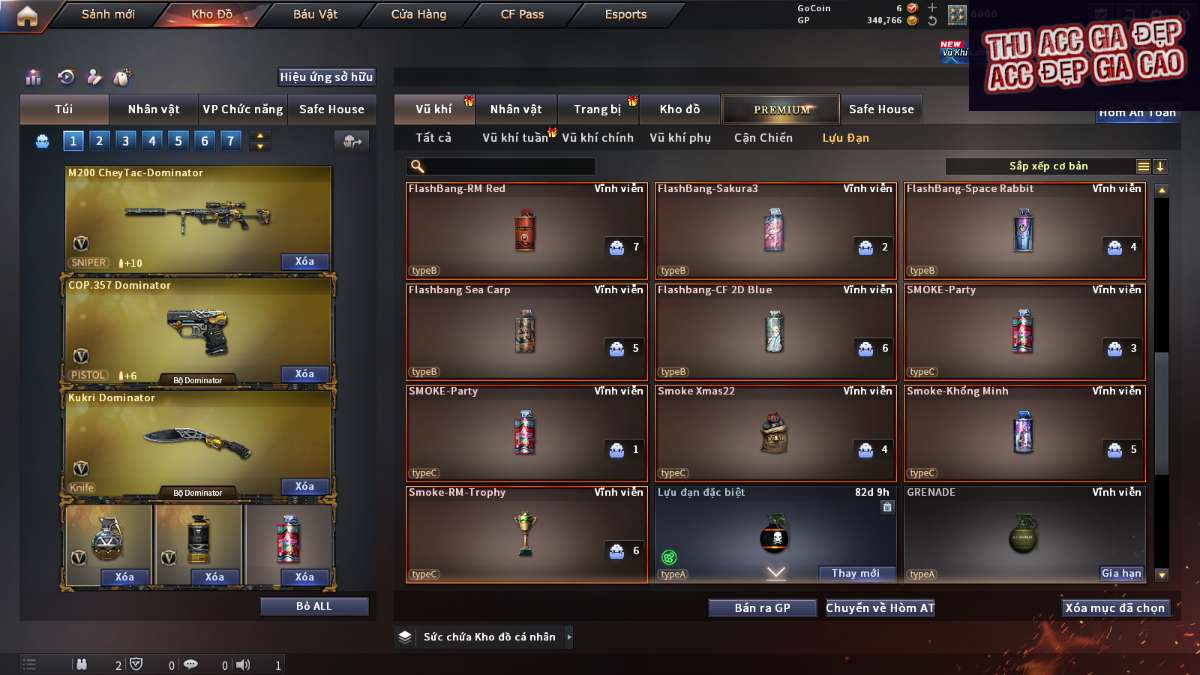 shop acc cf uy tin gia re